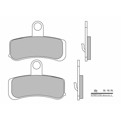 Pastillas de freno sinterizadas Brembo 07HD15SA - motoscamaralweb.com