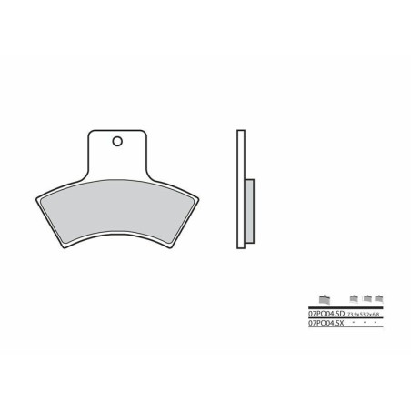 Pastillas de freno sinterizadas Brembo 07PO04SD - motoscamaralweb.com