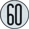 PLACA LIMITES VELOCIDAD 60 KM/H- motoscamaralweb.com
