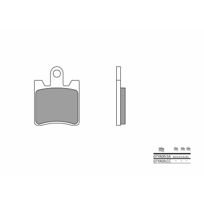 Pastillas de freno sinterizadas Brembo 07YA09SA - motoscamaralweb.com
