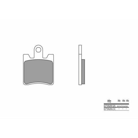 Pastillas de freno sinterizadas Brembo 07YA09SA - motoscamaralweb.com