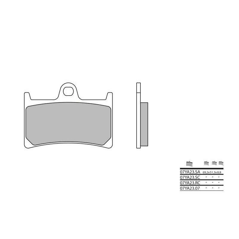Pastillas de freno sinterizadas Brembo 07YA23SA - motoscamaralweb.com Pastillas de freno sinterizadas Brembo 07YA23SA - motoscamaralweb.com
