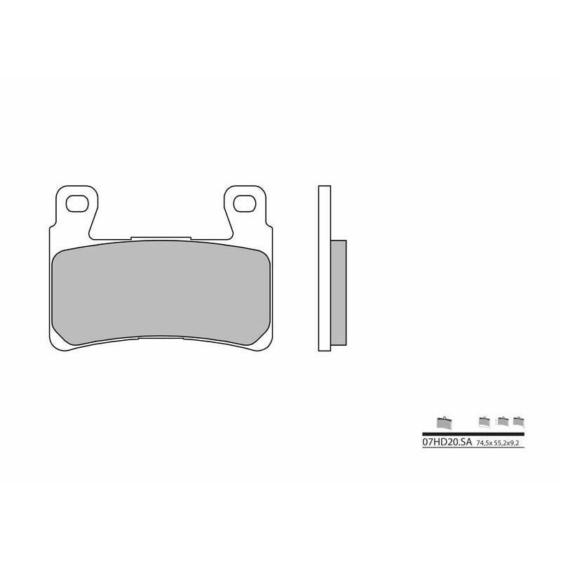 Pastillas de freno sinterizadas Brembo 07HD20SA - motoscamaralweb.com Pastillas de freno sinterizadas Brembo 07HD20SA - motoscamaralweb.com