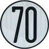PLACA LIMITES VELOCIDAD 70 KM/H- motoscamaralweb.com