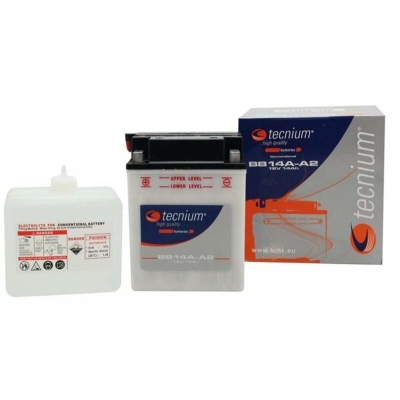 Batería convencional TECNIUM con pack de electrolito - BB16AL-A2 - motoscamaralweb.com