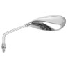 Retrovisor izquierdo universal V PARTS Ovoide M10 cromado - motoscamaralweb.com