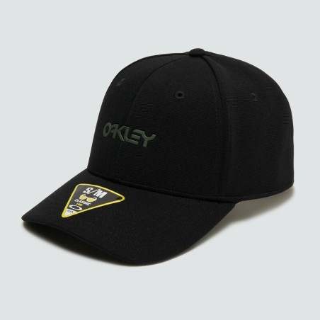 Gorra OAKLEY STRETCH METALLIC Negro. Talla S/M - motoscamaralweb.com
