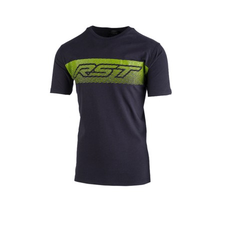 Camiseta Hombre RST Gravel - Azul Marino/Verde Lima - motoscamaralweb.com