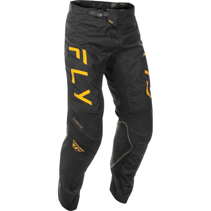 Pantalón FLY RACING Kinetic Center - Negro / Oro - motoscamaralweb.com Pantalón FLY RACING Kinetic Center - Negro / Oro - motoscamaralweb.com