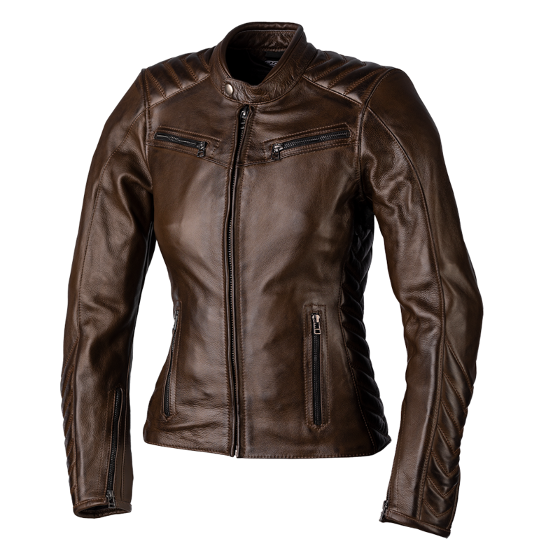 Chaqueta de Piel (Mujer) RST ROADSTER 3 CE Marrón. Talla 12/M - motoscamaralweb.com Chaqueta de Piel (Mujer) RST ROADSTER 3 CE Marrón. Talla 12/M - motoscamaralweb.com