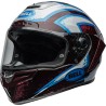 Casco BELL Race Star DLX Flex - Xenon Gloss Red/Silver - motoscamaralweb.com