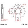 Piñon JT 402 de acero con 13 dientes - motoscamaralweb.com