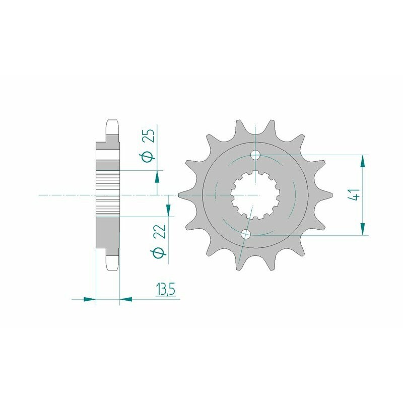 Piñón AFAM acero estándar 20507 - Paso 525 - motoscamaralweb.com Piñón AFAM acero estándar 20507 - Paso 525 - motoscamaralweb.com