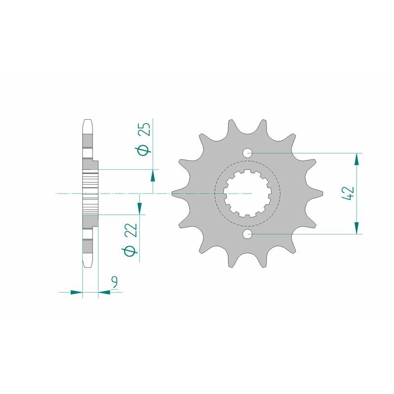 Piñón AFAM acero estándar 24502 - Paso 520 - motoscamaralweb.com Piñón AFAM acero estándar 24502 - Paso 520 - motoscamaralweb.com