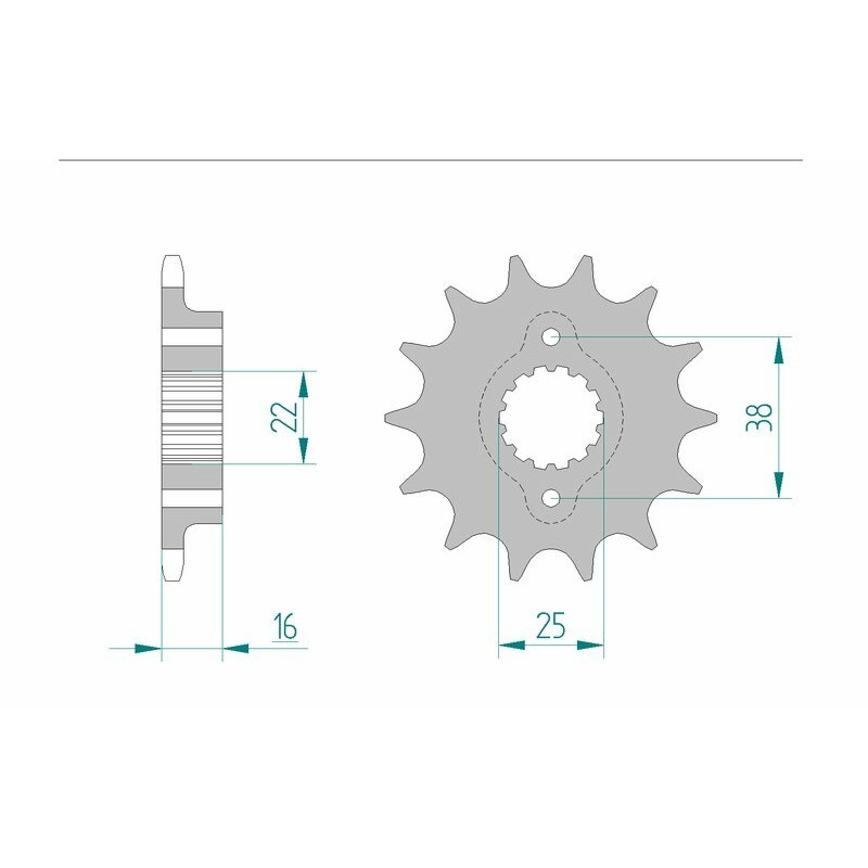Piñón AFAM acero estándar 52604 - Paso 520 - motoscamaralweb.com Piñón AFAM acero estándar 52604 - Paso 520 - motoscamaralweb.com
