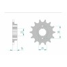 Piñón AFAM acero estándar 52604 - Paso 520 - motoscamaralweb.com