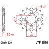 Piñón JT F1516 de acero con 16 dientes - motoscamaralweb.com