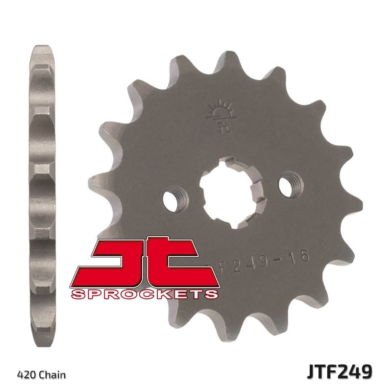 Piñón JT SPROCKETS acero estándar 249 - Paso 420 - motoscamaralweb.com Piñón JT SPROCKETS acero estándar 249 - Paso 420 - motoscamaralweb.com