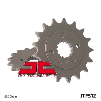 Piñón JT SPROCKETS acero estándar 512 - Paso 520 - motoscamaralweb.com
