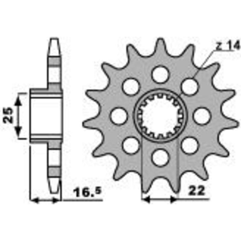 Piñón PBR acero estándar 2171 - 520 - motoscamaralweb.com Piñón PBR acero estándar 2171 - 520 - motoscamaralweb.com
