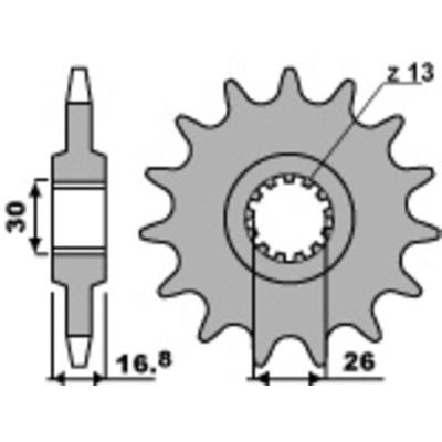Piñón PBR acero estándar 347 - 530 - motoscamaralweb.com