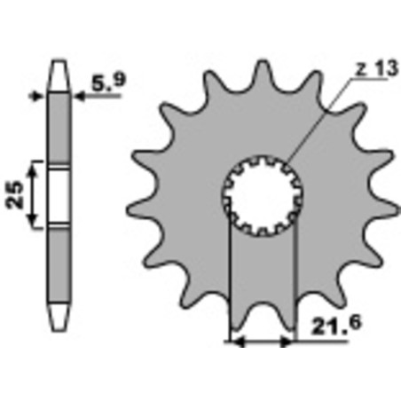 Piñón PBR acero estándar 565 - 520 - motoscamaralweb.com