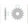 Piñón AFAM acero estándar 22900 - Paso 530 - motoscamaralweb.com