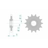 Piñón AFAM acero estándar 24506 - Paso 525 - motoscamaralweb.com