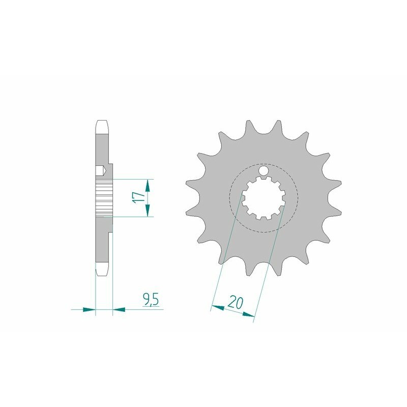 Piñón AFAM acero estándar 94202 - Paso 428 - motoscamaralweb.com Piñón AFAM acero estándar 94202 - Paso 428 - motoscamaralweb.com