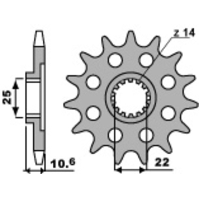Piñón PBR acero estándar 2125 - 525 - motoscamaralweb.com