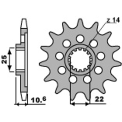 Piñón PBR acero estándar 2127 - 520 - motoscamaralweb.com