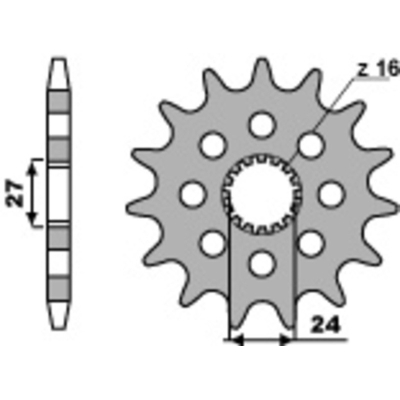 Piñón PBR acero estándar 2190 - 530 - motoscamaralweb.com