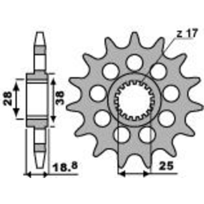 Piñón PBR acero estándar 2194 - 520 - motoscamaralweb.com
