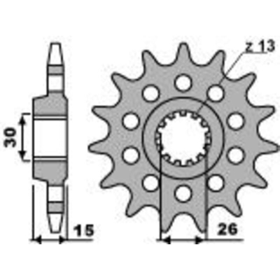 Piñón PBR acero estándar 2198 - 525 - motoscamaralweb.com