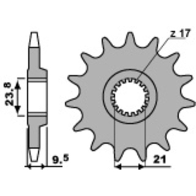 Piñón PBR acero estándar 342 - 520 - motoscamaralweb.com