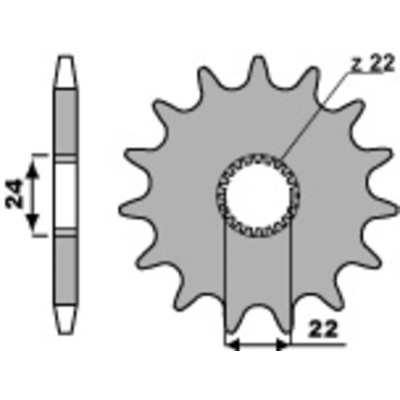 Piñón PBR acero estándar 406 - 520 - motoscamaralweb.com