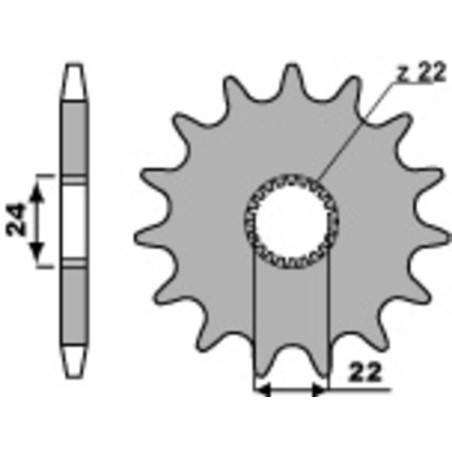 Piñón PBR acero estándar 406 - 520 - motoscamaralweb.com