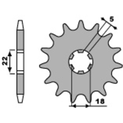 Piñón PBR acero estándar 423 - 520 - motoscamaralweb.com