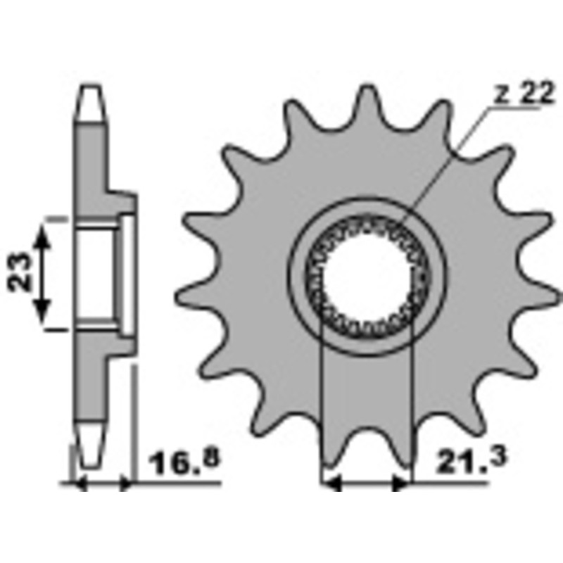 Piñón PBR acero estándar 443 - 520 - motoscamaralweb.com Piñón PBR acero estándar 443 - 520 - motoscamaralweb.com