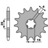 Piñón PBR acero estándar 560 - 420 - motoscamaralweb.com
