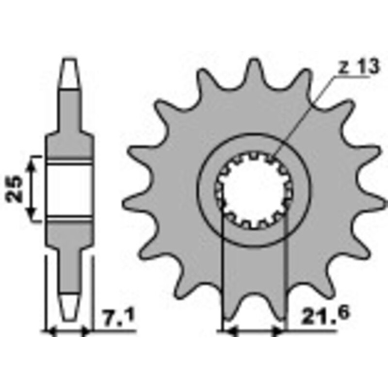 Piñón PBR acero estándar 585F - 520 - motoscamaralweb.com Piñón PBR acero estándar 585F - 520 - motoscamaralweb.com