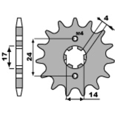 Piñón PBR acero estándar 2153 - 420 - motoscamaralweb.com