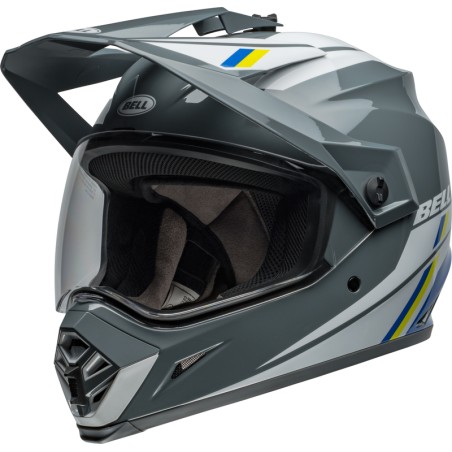 Casco BELL MX-9 Adventure MIPS - Alpine Gloss Charcoal/Silver - motoscamaralweb.com