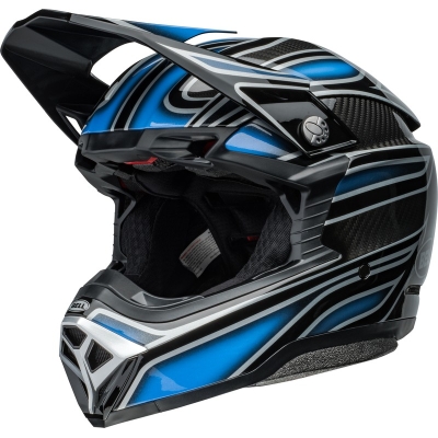 Casco BELL Moto-10 Spherical - Webb Marmont Gloss North Carolina Blue - motoscamaralweb.com