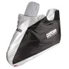 Funda de moto para exterior OXFORD Aquatex - Moto / Scooter con baúl y pantalla grande - Negro / Plata - S - motoscamaralweb.com