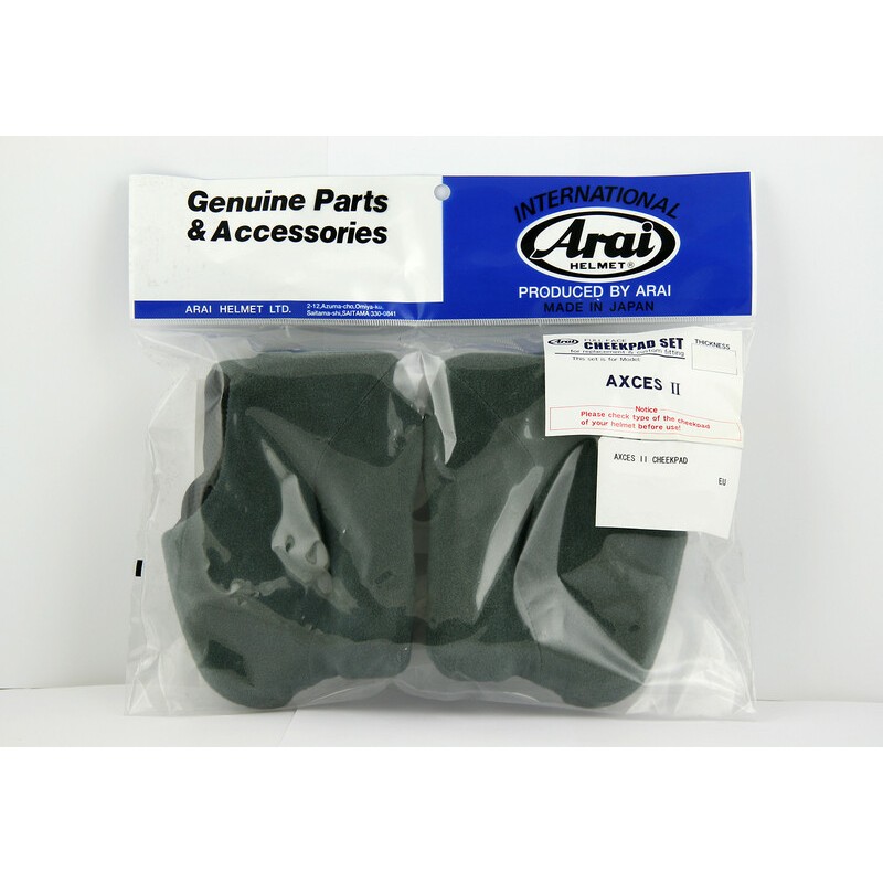 Carrilleras ARAI. 25 mm. (Modelos: AXCES II) - motoscamaralweb.com