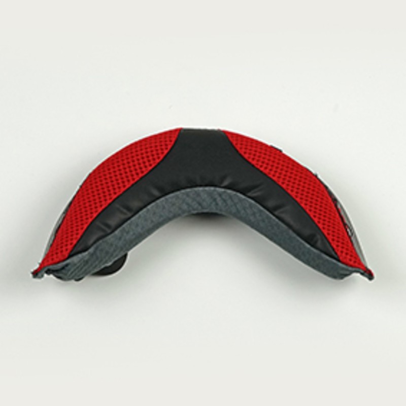 Collarín ARAI (Casco MX-V). Gris/Rojo. Talla M/L - motoscamaralweb.com