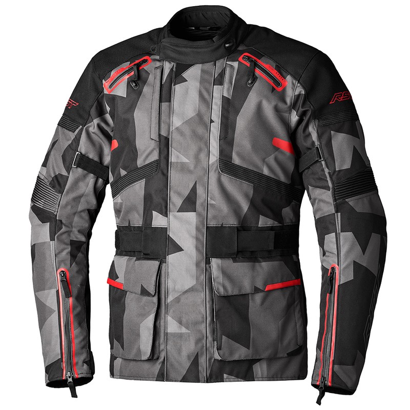Chaqueta textil RST Endurance CE hombre - Camo / Gris / Rojo - motoscamaralweb.com Chaqueta textil RST Endurance CE hombre - Camo / Gris / Rojo - motoscamaralweb.com