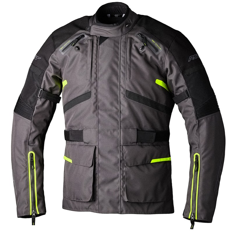 Chaqueta textil RST Endurance CE hombre - Grafito / Amarillo Flúor - motoscamaralweb.com Chaqueta textil RST Endurance CE hombre - Grafito / Amarillo Flúor - motoscamaralweb.com