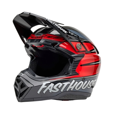 Casco BELL Moto-10 Spherical Mips - Fasthouse DITD 25 Gloss Gray/Red - motoscamaralweb.com
